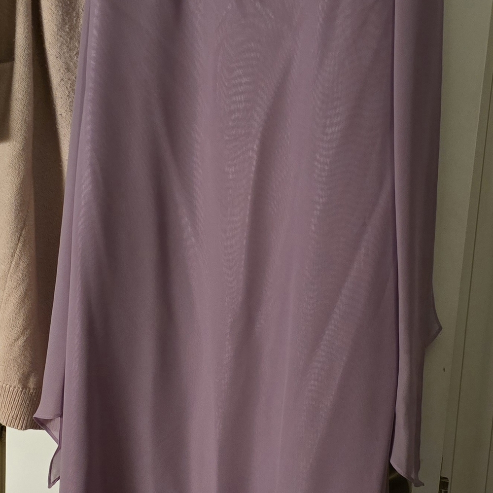 Papell Boutique Lilac Chiffon Gown